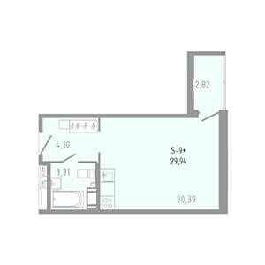 Студия, 29.94 м² — ЖК ЖК Вало (Valo)