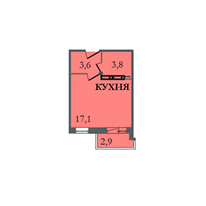 Студия, 25.4 м² — ЖК ЖК ЗемлЯнино