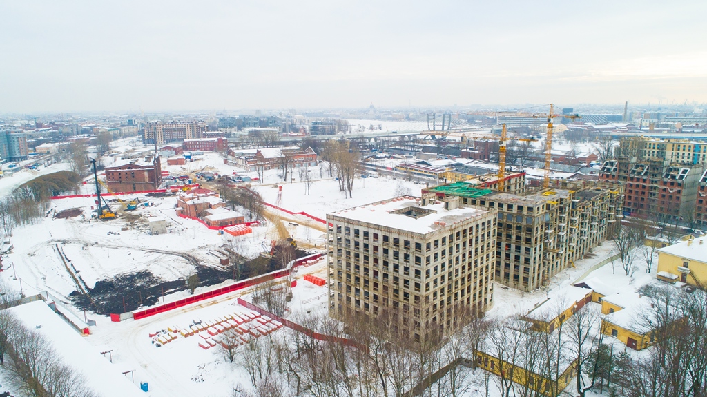 Ход строительства ЖК Neva Haus (Нева Хаус): Февраль 2019