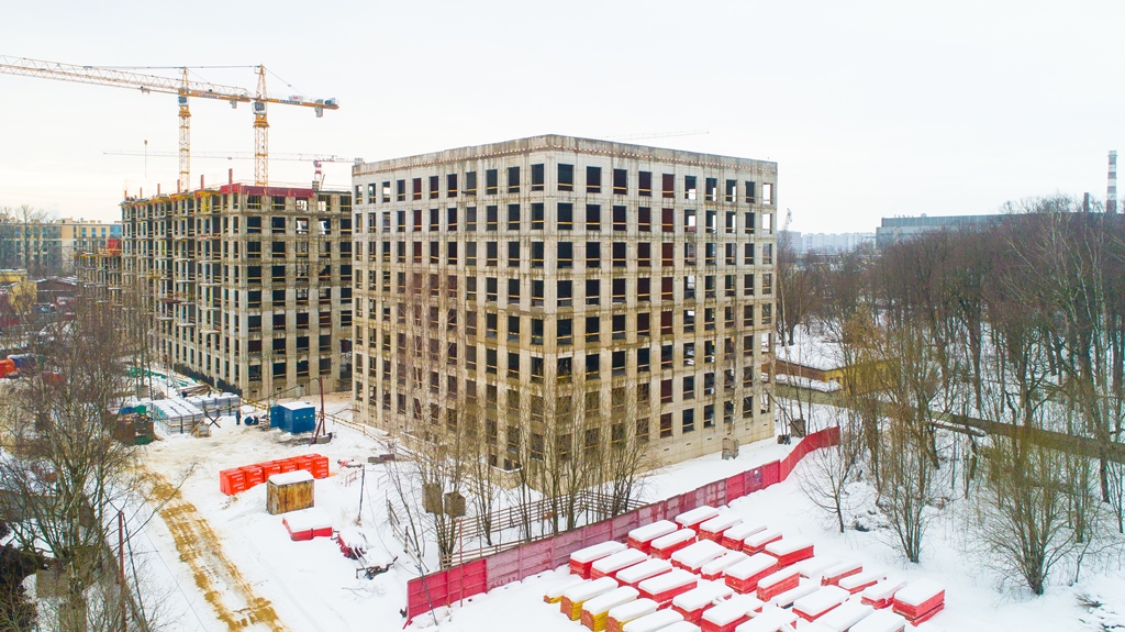 Ход строительства ЖК Neva Haus (Нева Хаус): Февраль 2019