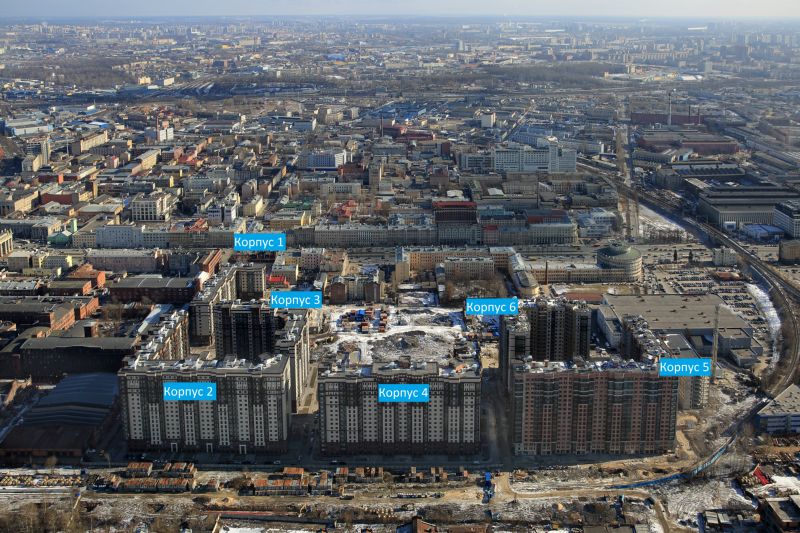 Ход строительства ЖК Московские ворота: Март 2017