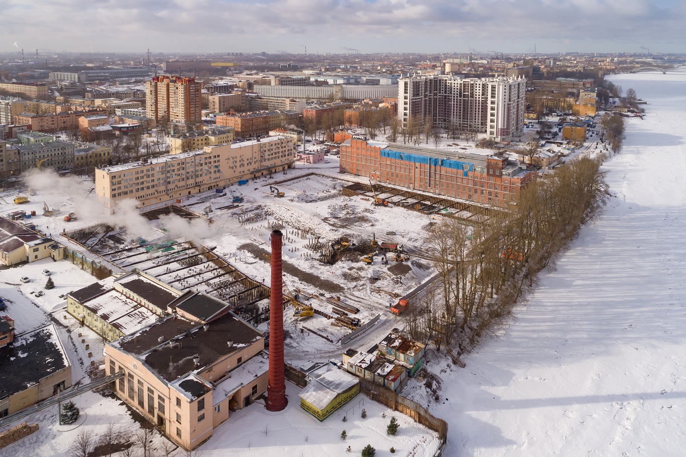 Ход строительства ЖК Эталон на Неве: Март 2019