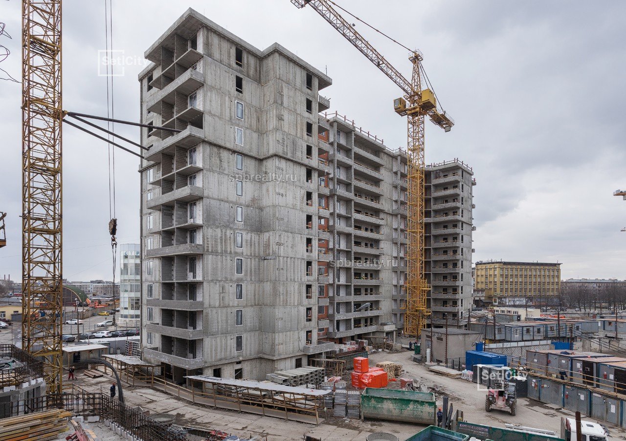 Ход строительства ЖК Облака на Лесной: Май 2019