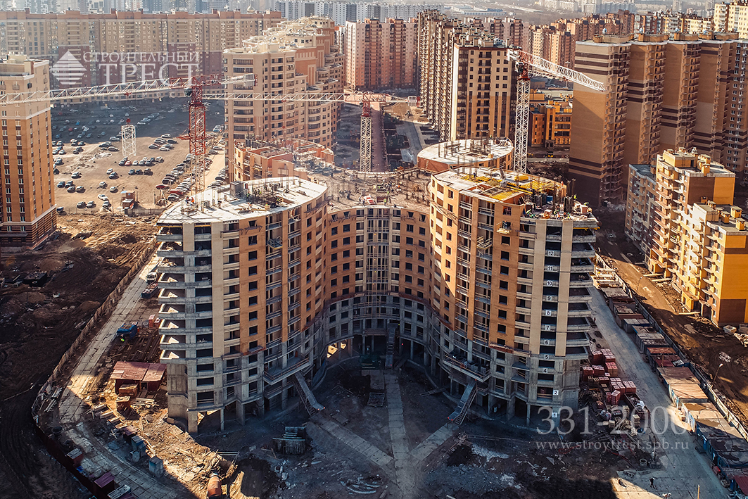 Ход строительства ЖК Архитектор: Апрель 2019