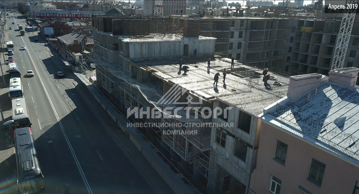 Ход строительства ЖК Дом у Каретного: Апрель 2019