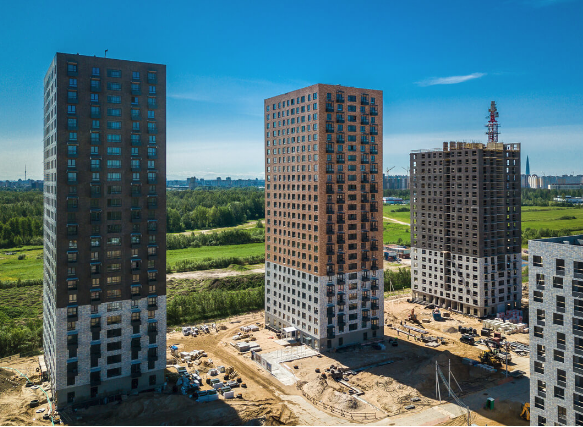 Ход строительства ЖК Орловский парк: Июнь 2019
