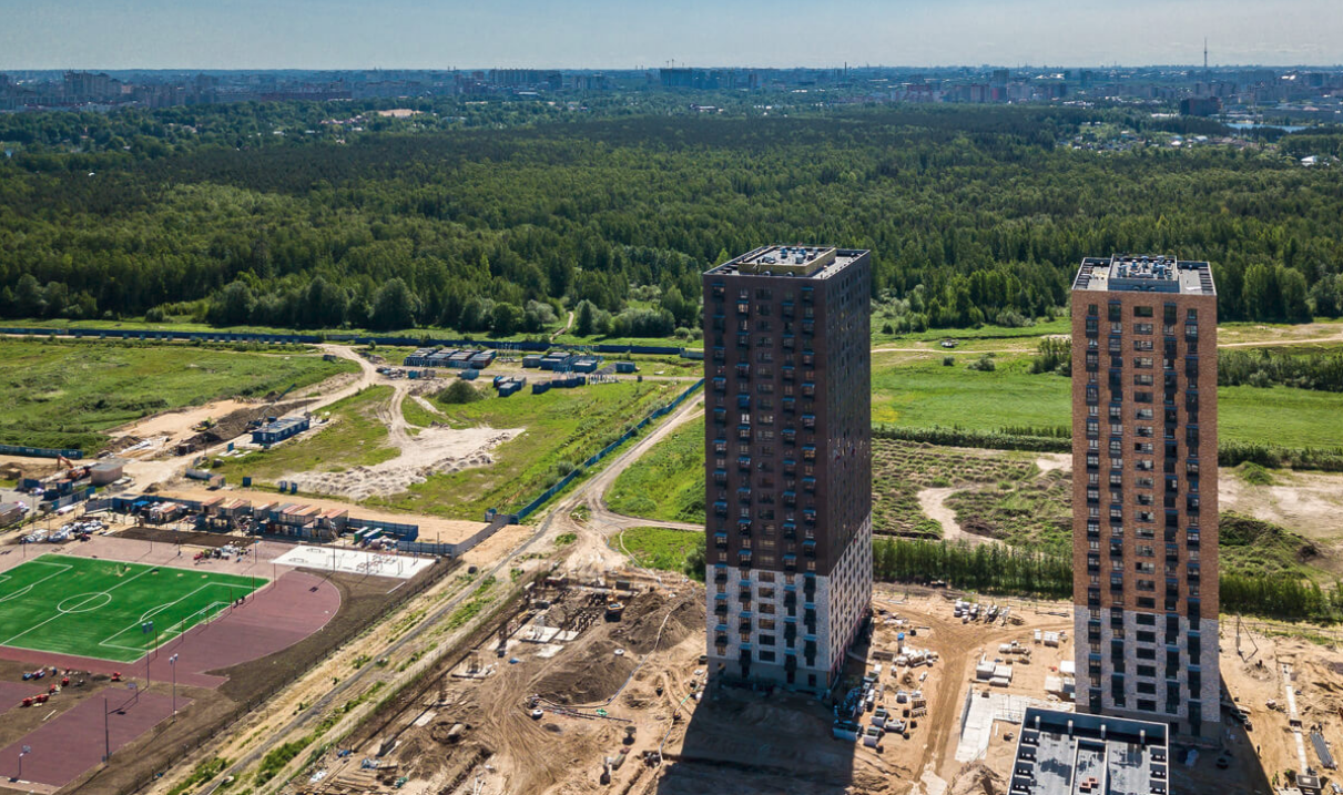 Ход строительства ЖК Орловский парк: Июнь 2019