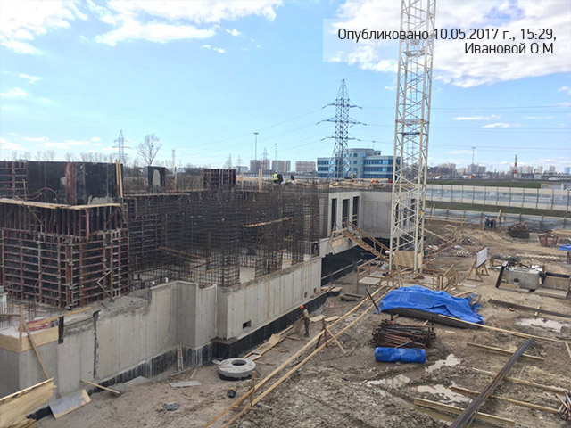 Ход строительства ЖК Ап-квартал Московский (Up-квартал Московский): Май 2017