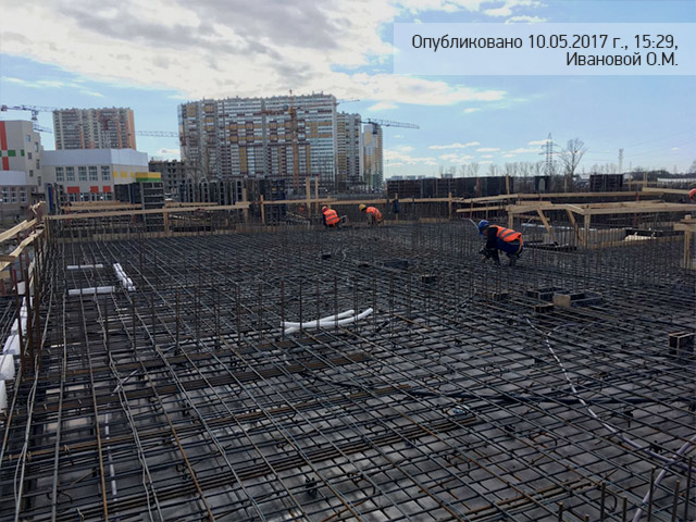 Ход строительства ЖК Ап-квартал Московский (Up-квартал Московский): Май 2017