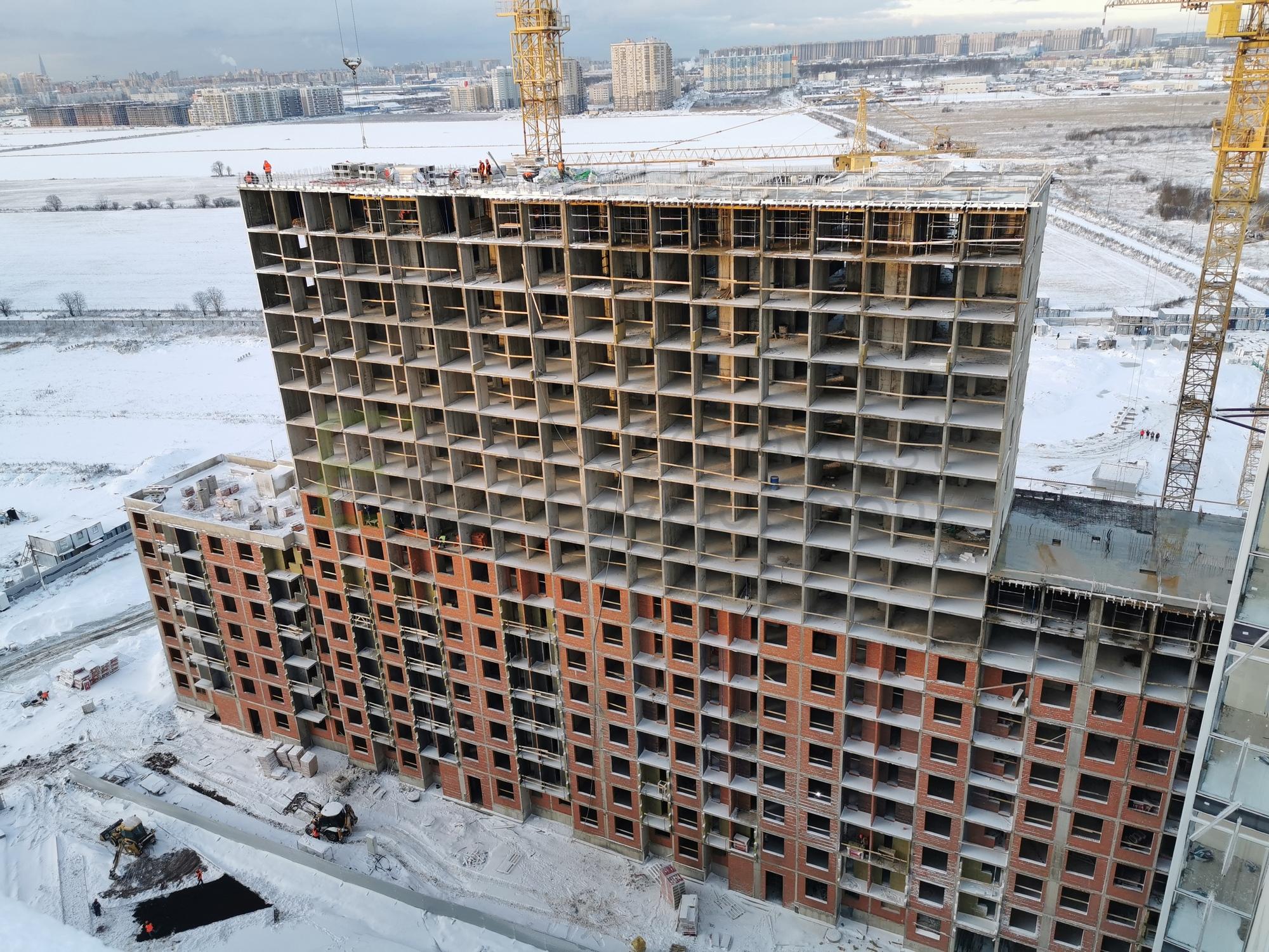 Ход строительства ЖК ID Мурино (Айди Мурино): Декабрь 2019
