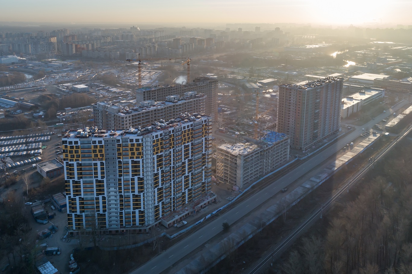 Ход строительства ЖК Охта Хаус: Декабрь 2019
