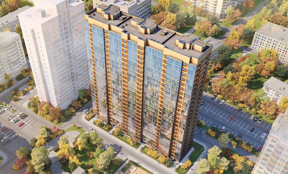 1-комнатная, 44 м² — ЖК ЖК Дом на Космонавтов