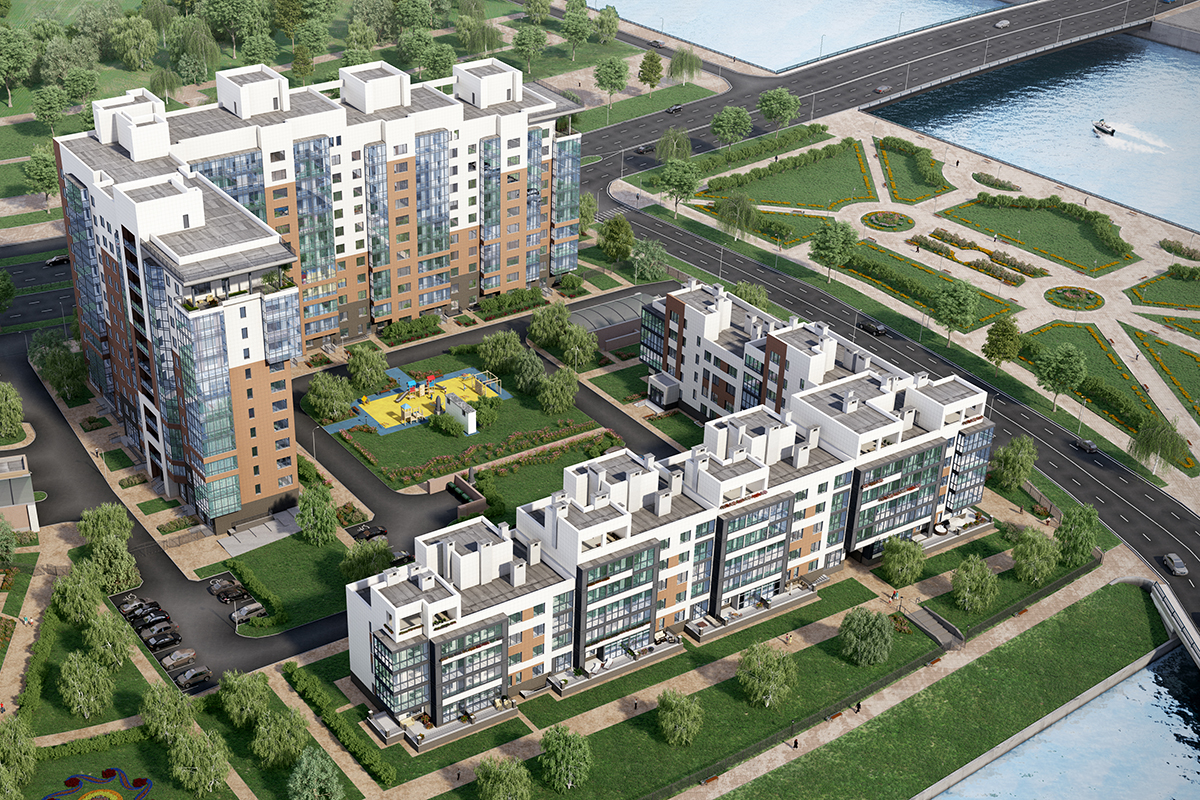 3-комнатная, 109 м² — ЖК ЖК Жемчужный берег