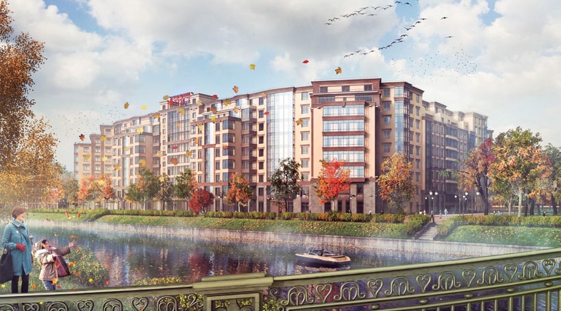 3-комнатная, 128 м² — ЖК ЖК Ostrov (Остров)
