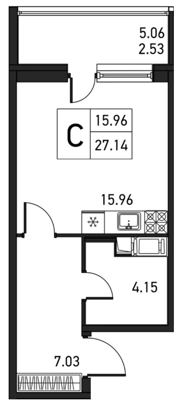 Студия, 30 м² — ЖК ЖК Дом на Львовской