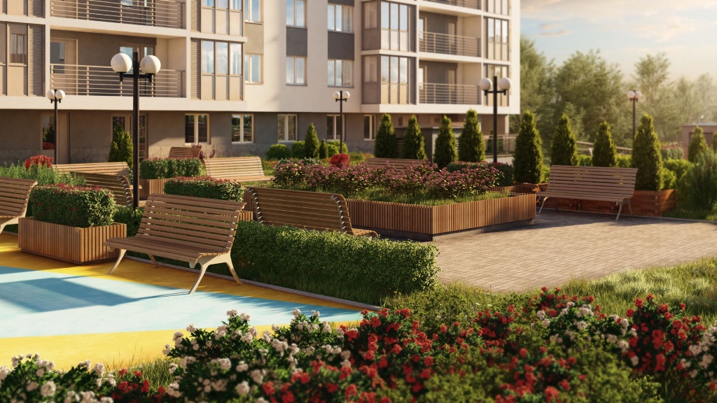 2-комнатная, 76 м² — ЖК ЖК Золотая долина
