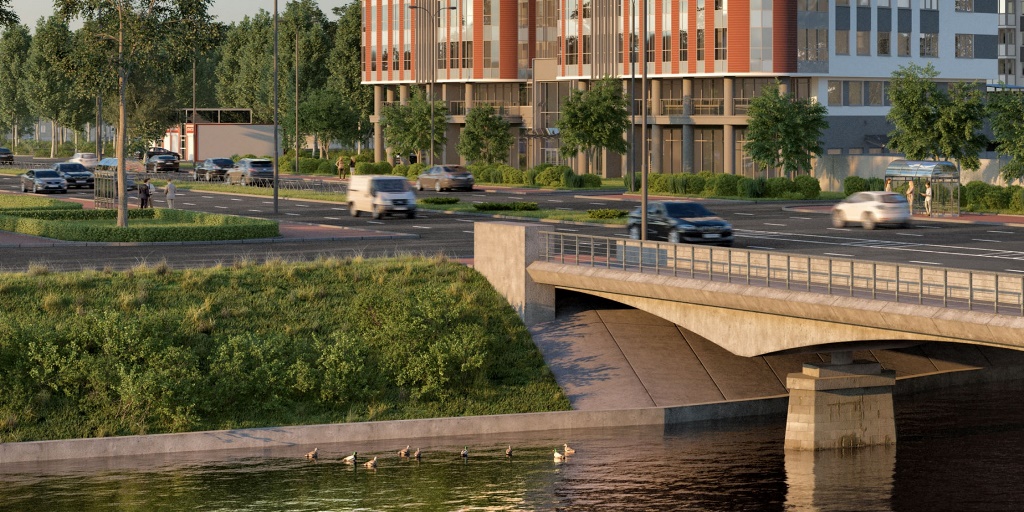 1-комнатная, 42 м² — ЖК ЖК Золотая долина