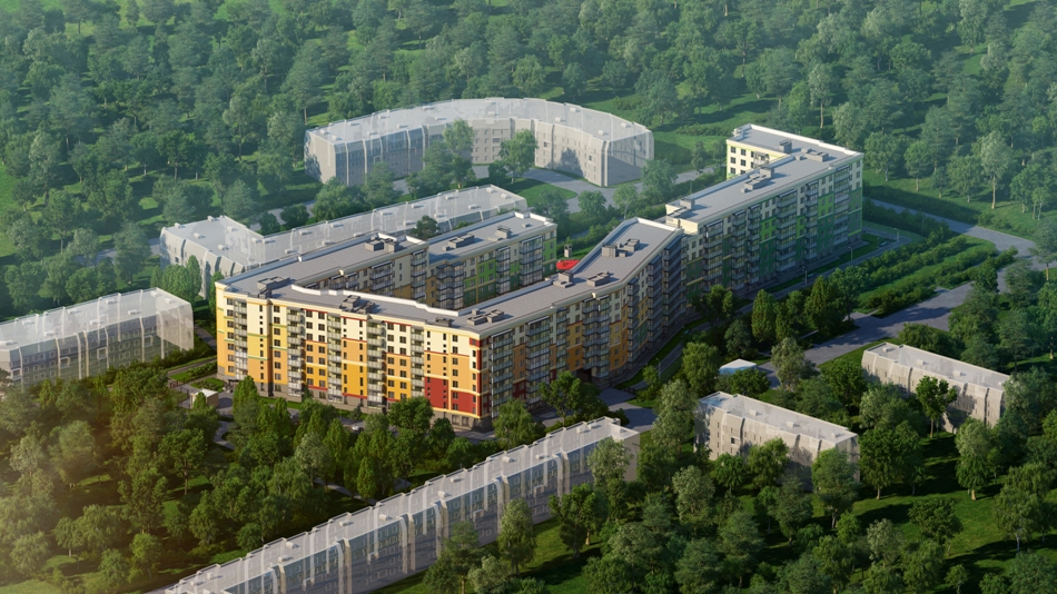 1-комнатная, 41 м² — ЖК ЖК Клёны