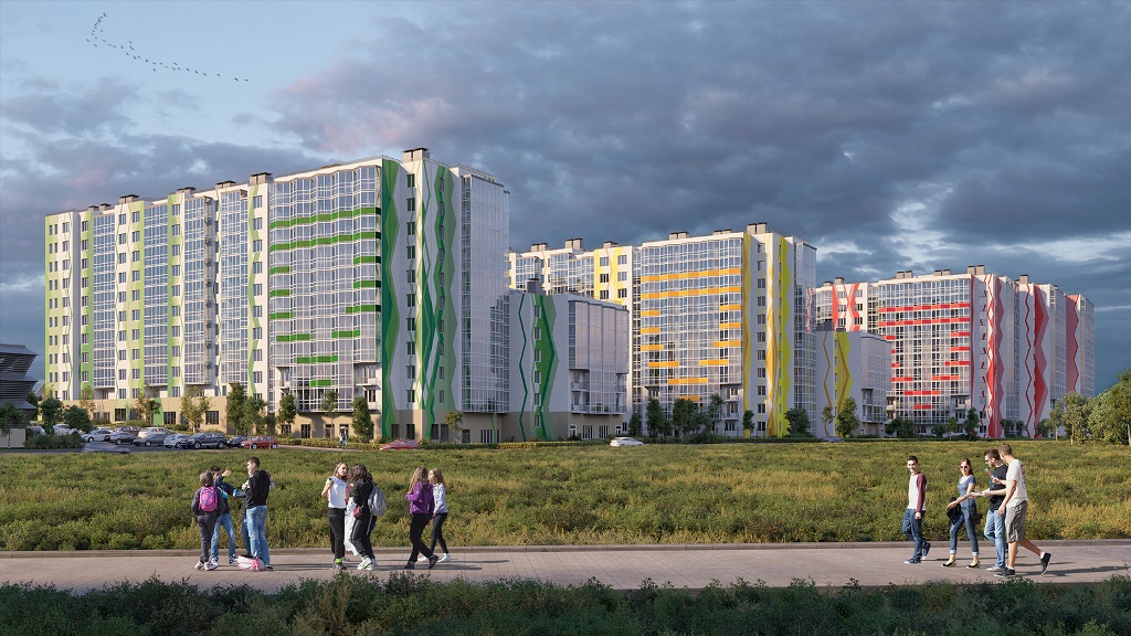 3-комнатная, 77 м² — ЖК ЖК Ювента