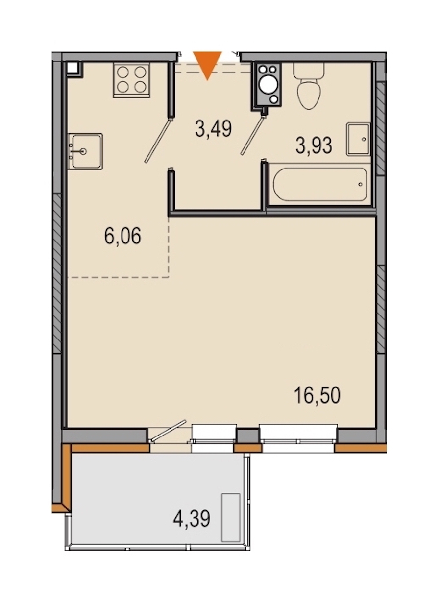 Студия, 30 м² — ЖК ЖК ТАРМО