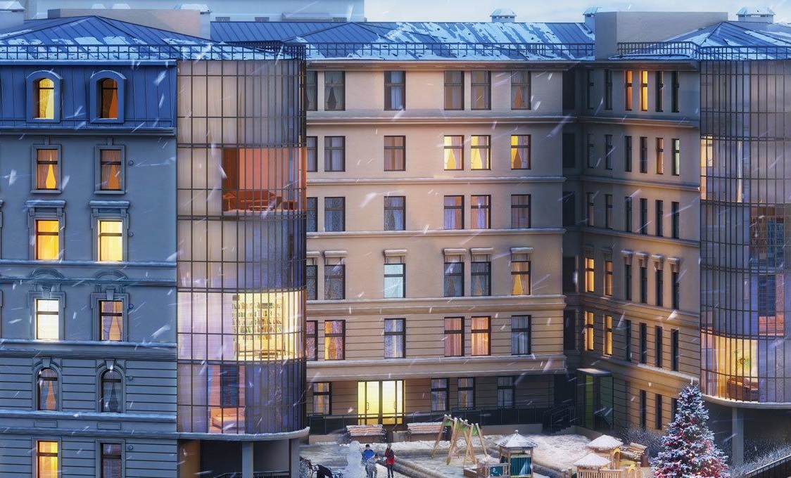 2-комнатная, 86 м² — ЖК Апарт-отель у Ратуши (на улице Моисеенко)