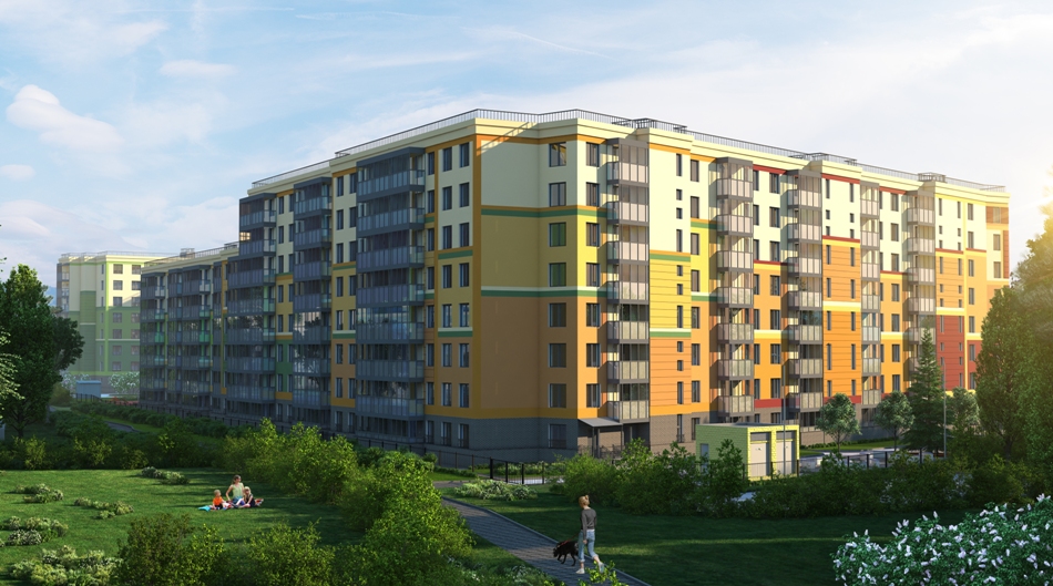 1-комнатная, 45 м² — ЖК ЖК Клёны