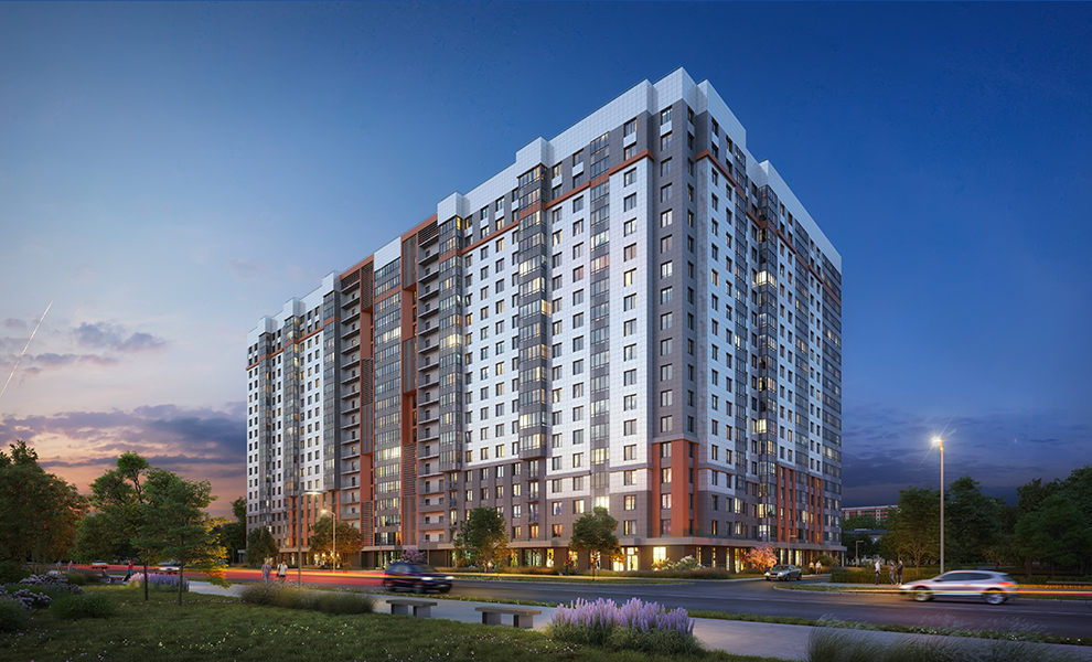 2-комнатная, 74 м² — ЖК ЖК Дом на Обручевых
