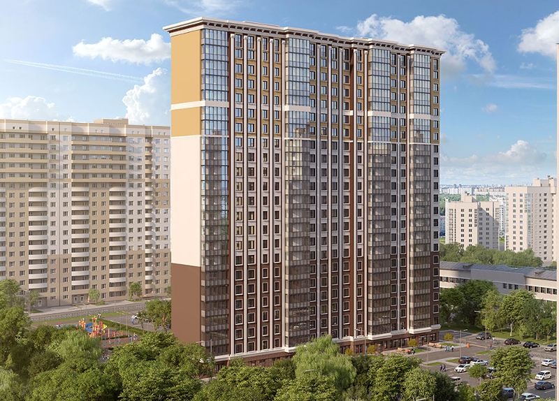 3-комнатная, 71 м² — ЖК ЖК Крылья