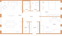 2-комнатная, 116 м² — ЖК Дом на улице Нижне-Каменская