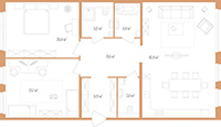 2-комнатная, 116 м² — ЖК Дом на улице Нижне-Каменская