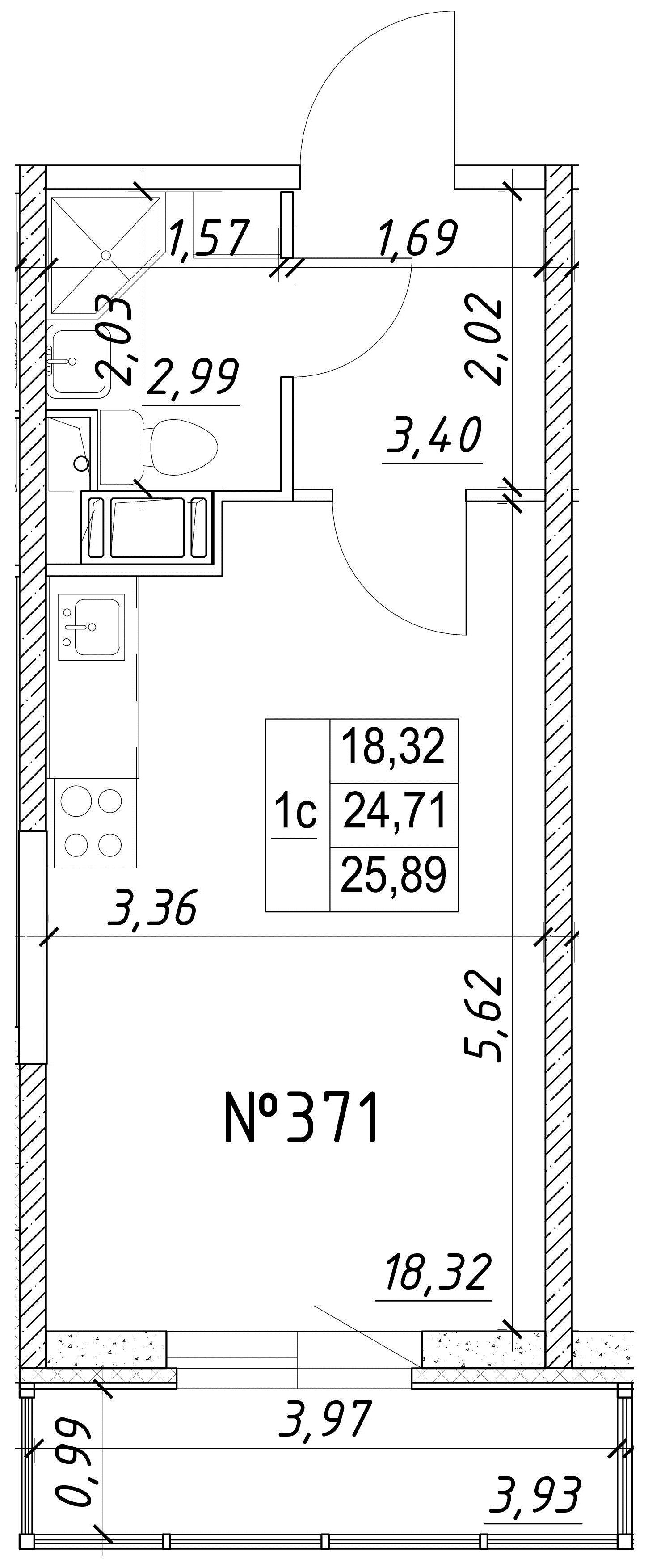Студия, 26 м² — ЖК Ап-квартал Московский (Up-квартал Московский)