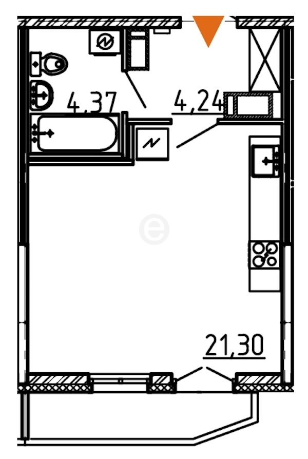 Студия, 31 м² — ЖК ЖК Yoga (Йога)