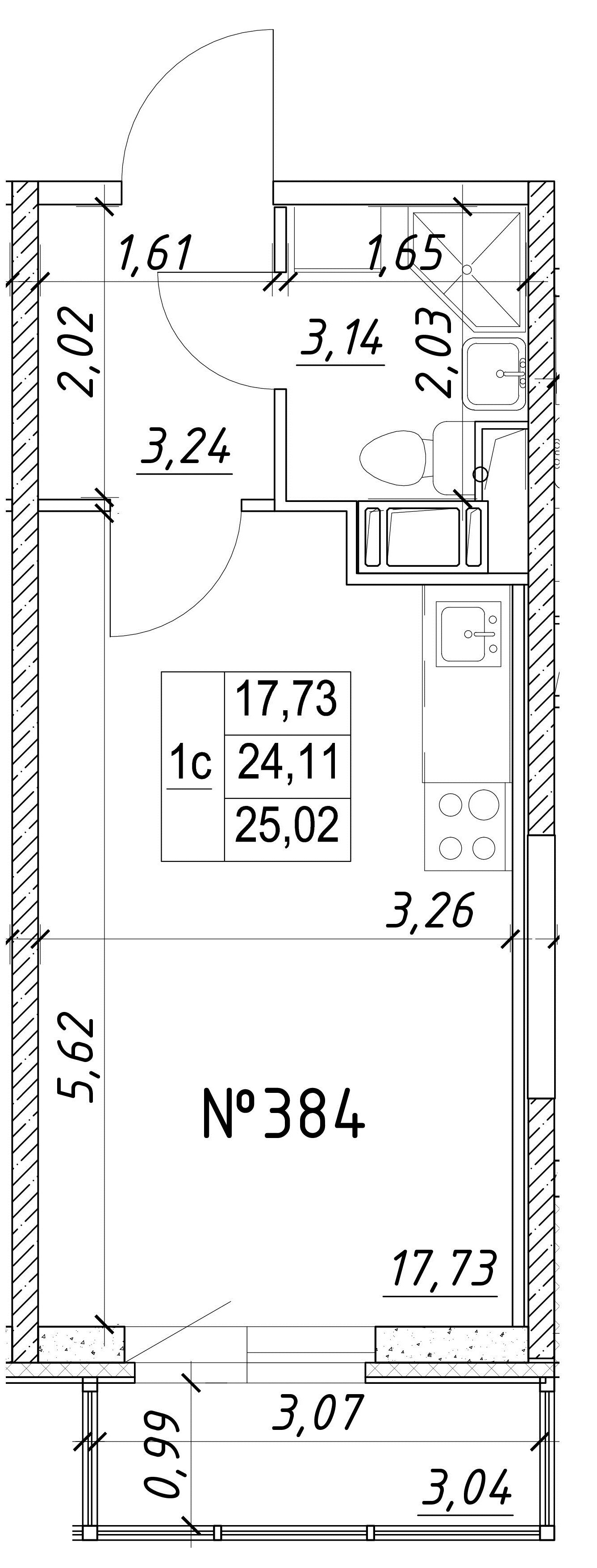 Студия, 25 м² — ЖК Ап-квартал Московский (Up-квартал Московский)