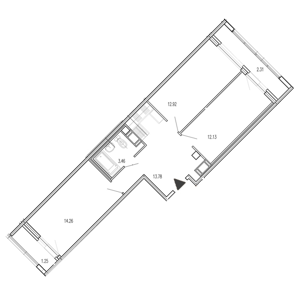 2-комнатная, 60 м² — ЖК Жилой дом Европейский парк