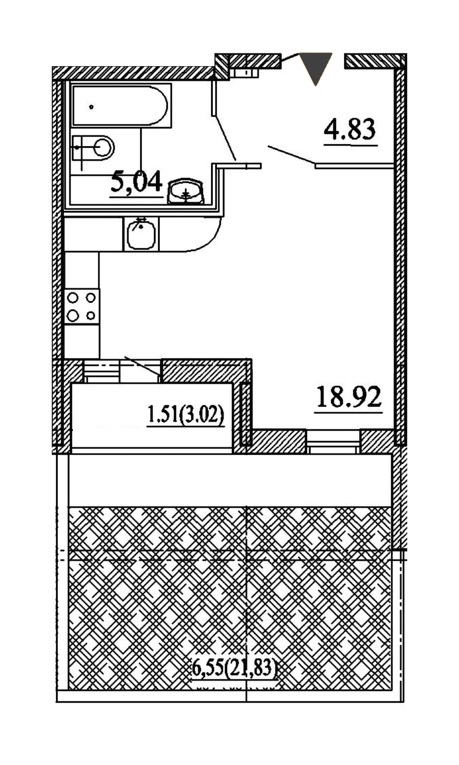 Студия, 37 м² — ЖК ЖК Энфилд