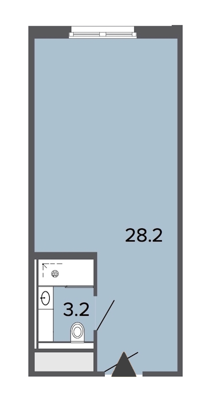 Студия, 31 м² — ЖК Апарт-отель Studio Moskovsky (Студио Московский)
