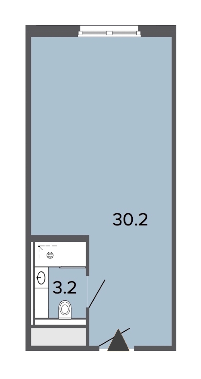 Студия, 33 м² — ЖК Апарт-отель Studio Moskovsky (Студио Московский)
