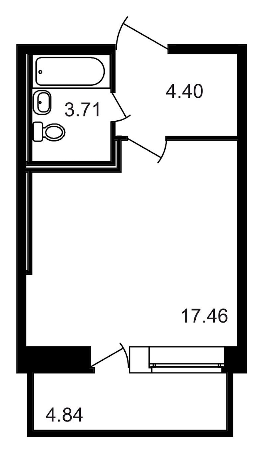 Студия, 30 м² — ЖК ЖК Северный
