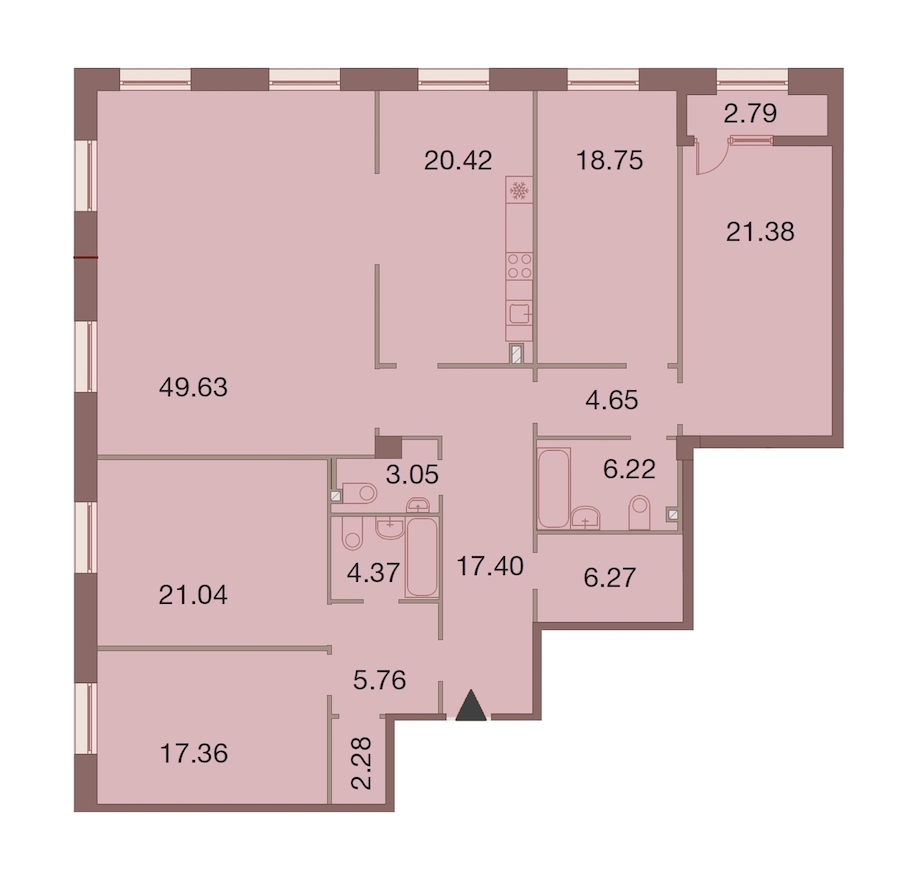5-комнатная, 200 м² — ЖК ЖК Neva Haus (Нева Хаус)