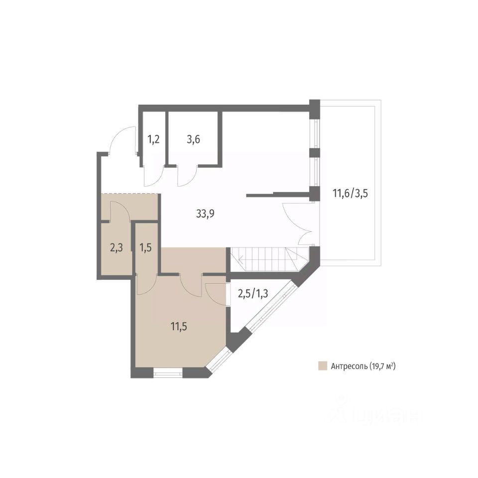 1-комнатная, 79.4 м² — ЖК ЖК НьюПитер (NEWПИТЕР)