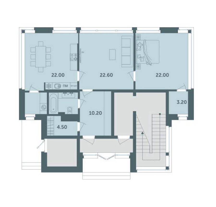 1-комнатная, 96 м² — ЖК ЖК Лахта Парк