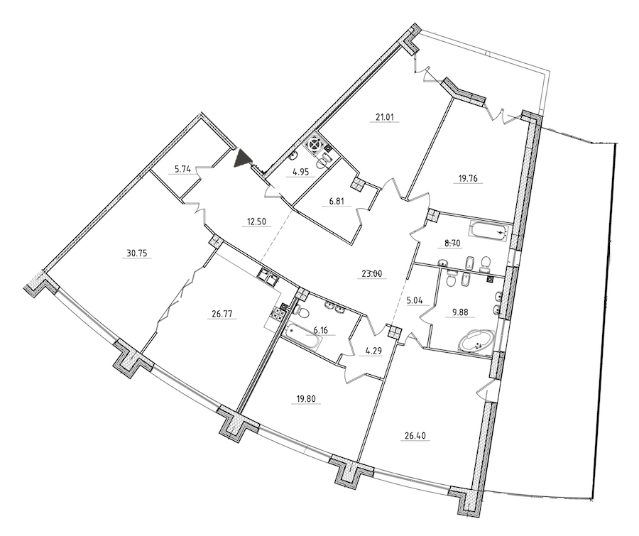 5-комнатная, 254 м² — ЖК ЖК Петровская доминанта