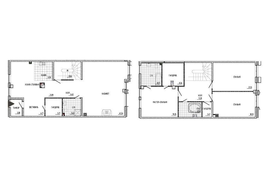 4-комнатная, 212 м² — ЖК ЖК Маленькая Франция