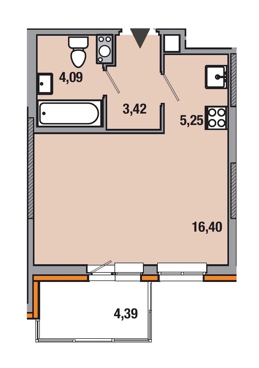 Студия, 29 м² — ЖК ЖК ТАРМО