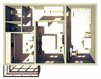 2-комнатная, 50 м² — ЖК ЖК Алгоритм