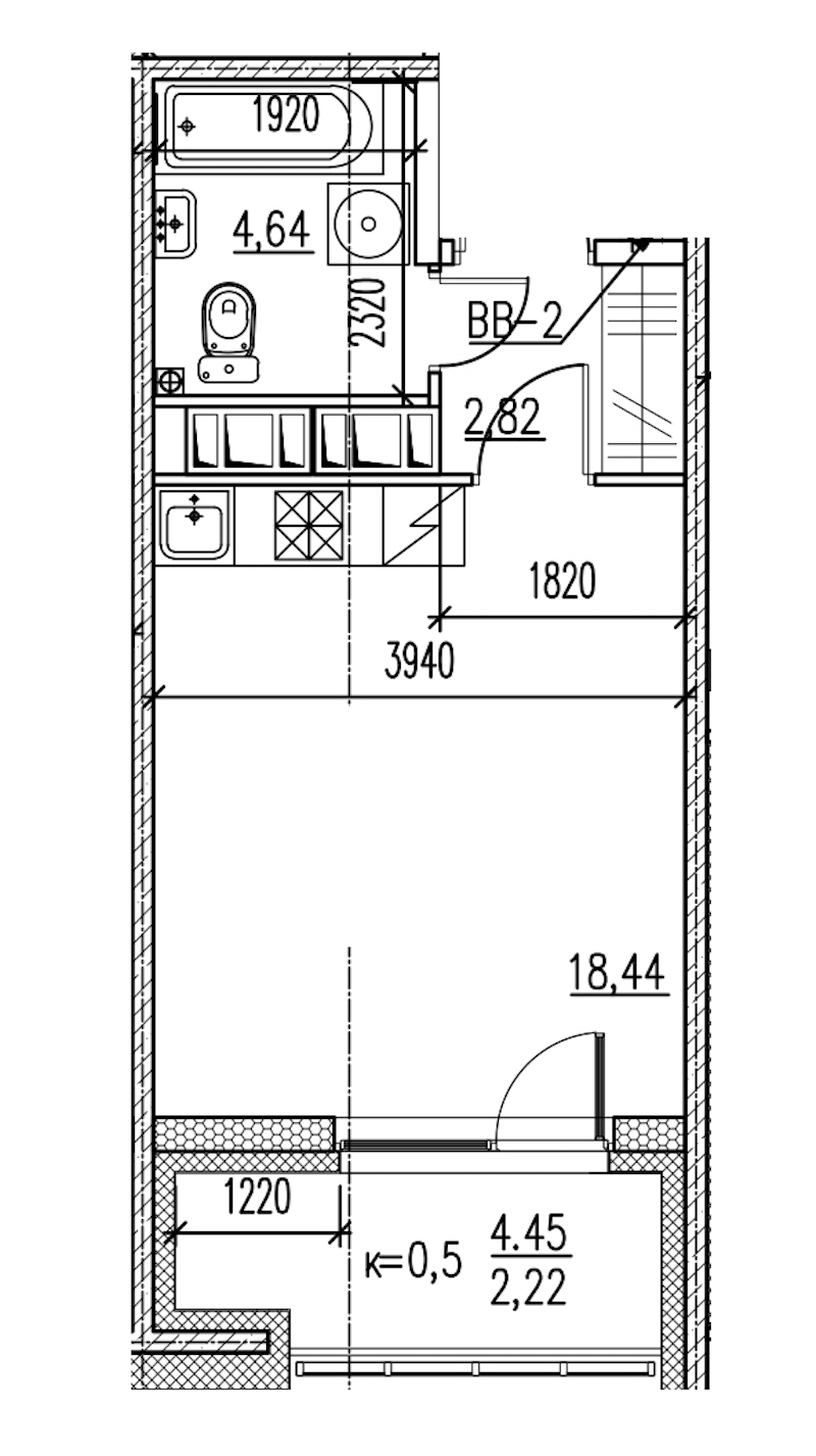 Студия, 28 м² — ЖК ЖК Master на Серебристом бульваре (Мастер)