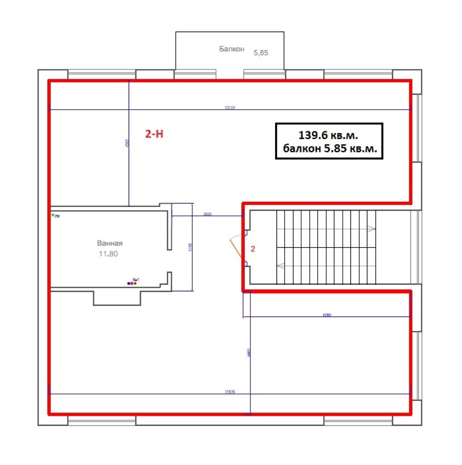 1-комнатная, 138 м² — ЖК ЖК Лахта Парк