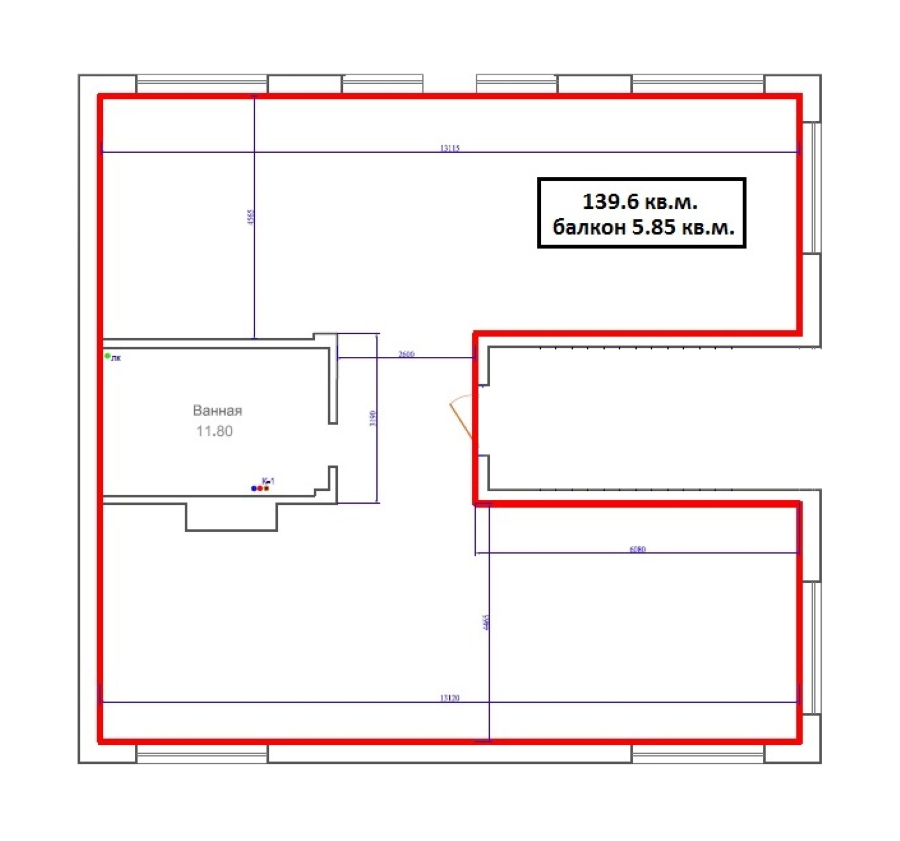 1-комнатная, 137 м² — ЖК ЖК Лахта Парк