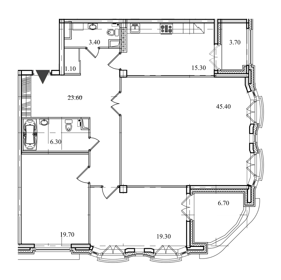 3-комнатная, 134 м² — ЖК ЖК Victory Plaza (Виктори Плаза)