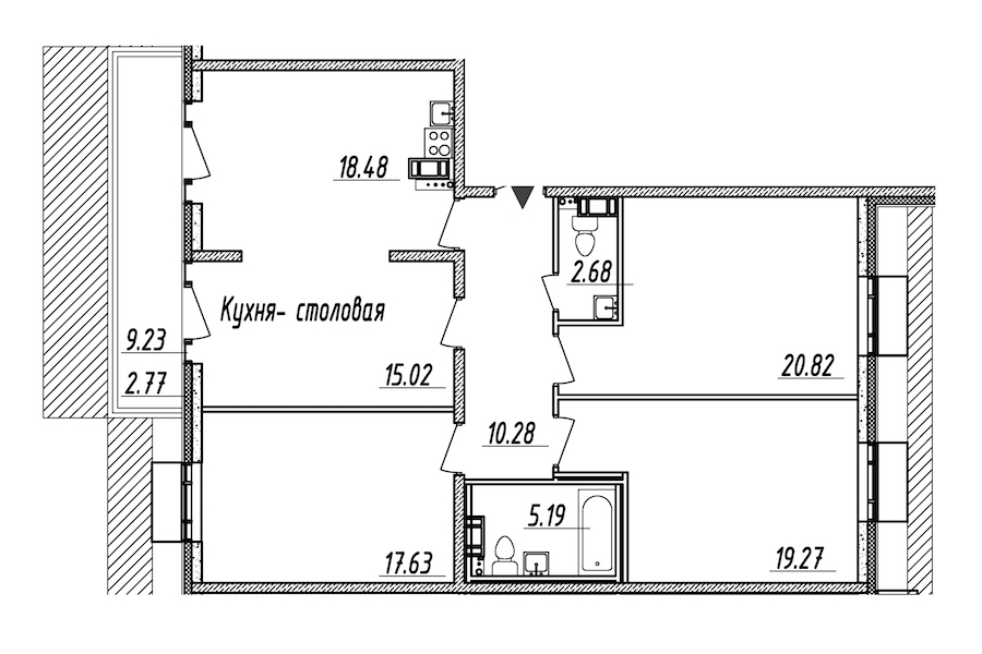 4-комнатная, 112 м² — ЖК ЖК Nobelius (Нобелиус)